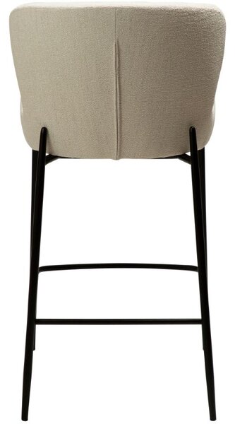 ​​​​​Dan-Form Bílá látková barová židle DAN-FORM Glam 67 cm