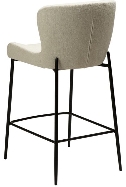 ​​​​​Dan-Form Bílá látková barová židle DAN-FORM Glam 67 cm