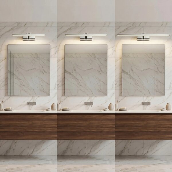 Toolight Koupelnové nástěnné LED osvětlení APP1858-1W 60 cm chrom