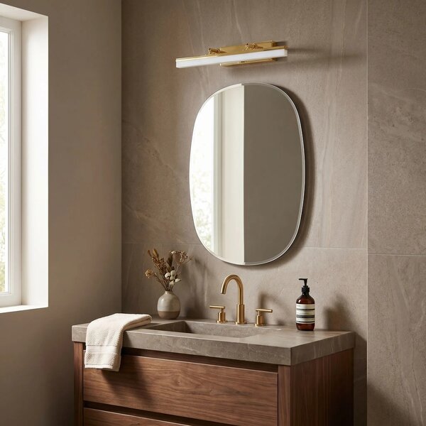 Toolight Koupelnové nástěnné LED osvětlení APP1872 40 CM zlatá