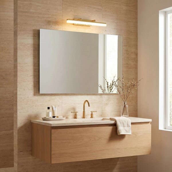 Toolight Koupelnové nástěnné LED osvětlení APP1872 40 CM zlatá