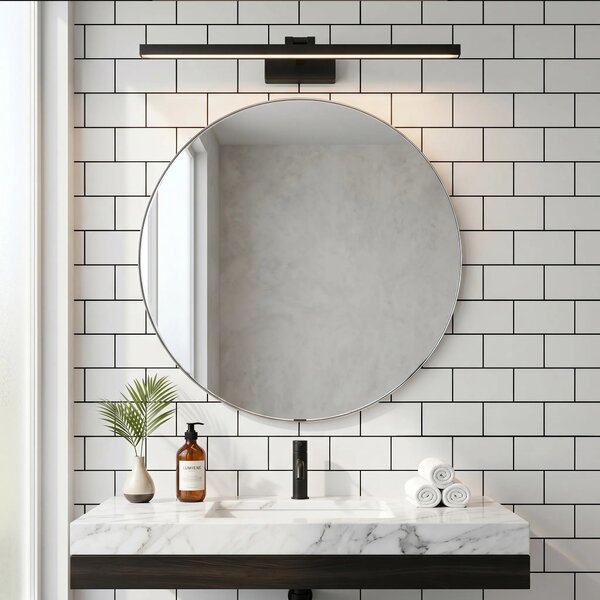 Toolight Koupelnové nástěnné LED osvětlení APP1868-1W 80 cm černá