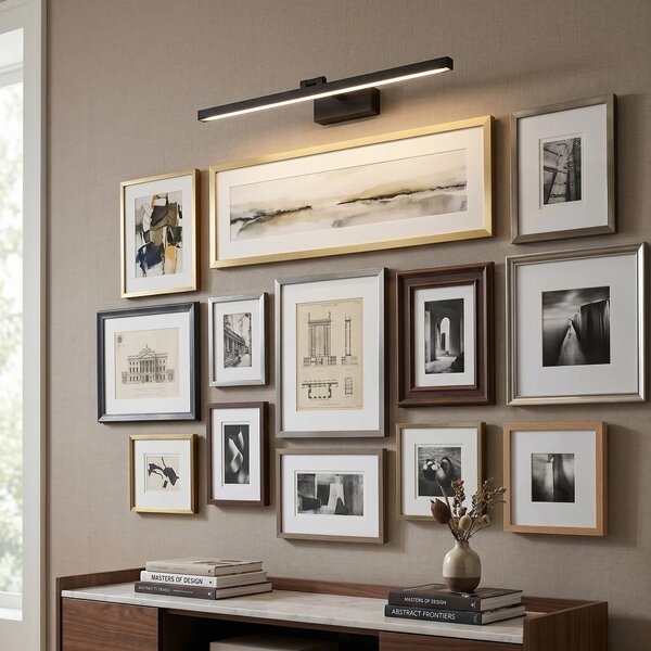 Toolight Koupelnové nástěnné LED osvětlení APP1868-1W 80 cm černá