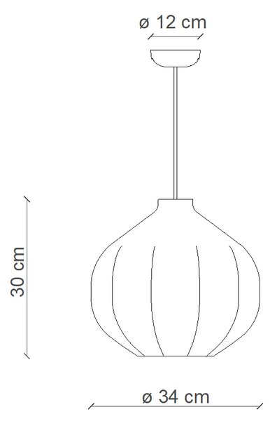 Ferroluce Závěsné vintage svítidlo AFOXE', ∅ 34 cm, 1xE27 Barva: Zelená