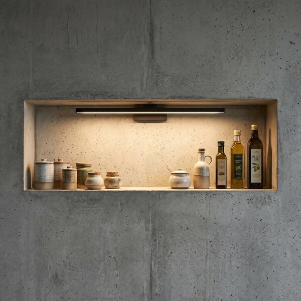 Toolight Koupelnové nástěnné LED osvětlení APP1868-1W 80 cm černá