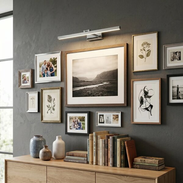 Toolight Koupelnové nástěnné LED osvětlení APP1859-1W 80 cm chrom