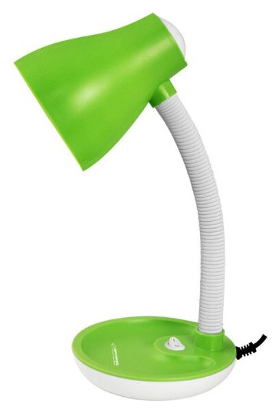 Moderní stolní lampa na 1 žárovku E27, zelenobílá