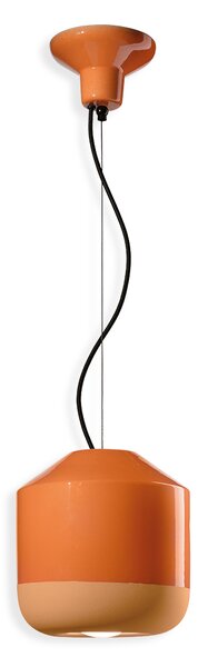 Ferroluce Závěsné svítidlo BELLOTA, ∅ 24 cm, 1xE27 Barva: Černá