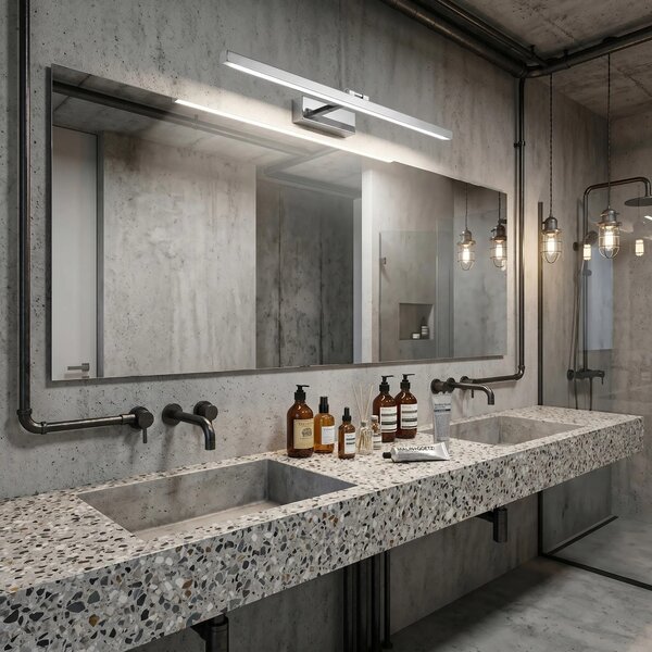 Toolight Koupelnové nástěnné LED osvětlení APP1859-1W 80 cm chrom