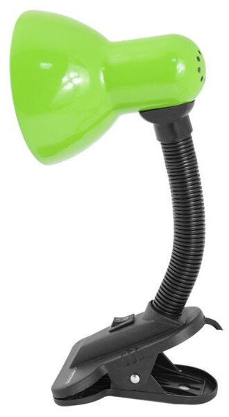 Stolní lampa s klipem na 1 žárovku E27, zelená