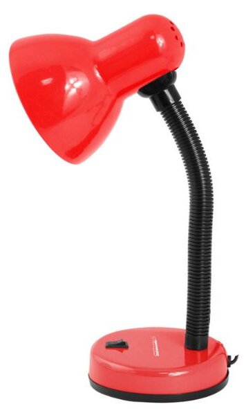 Stolní lampa na 1 žárovku E27, červená