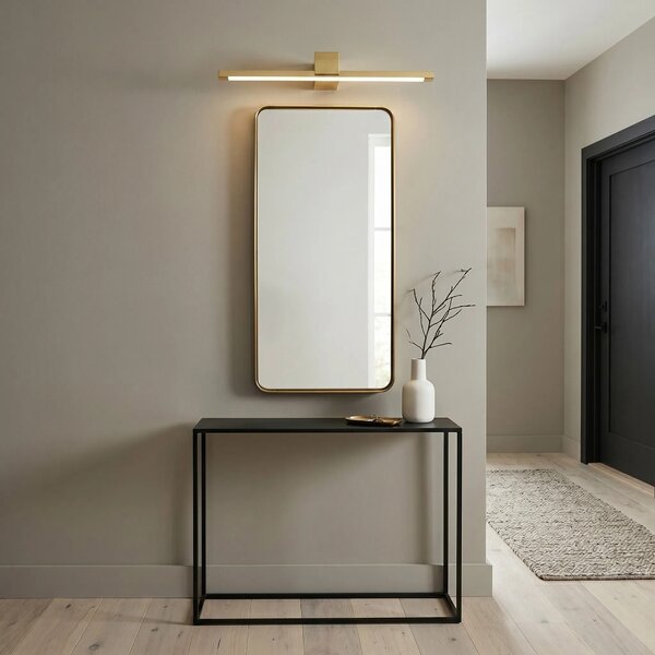 Toolight Koupelnové nástěnné LED osvětlení SWE044-1W 60cm zlatá