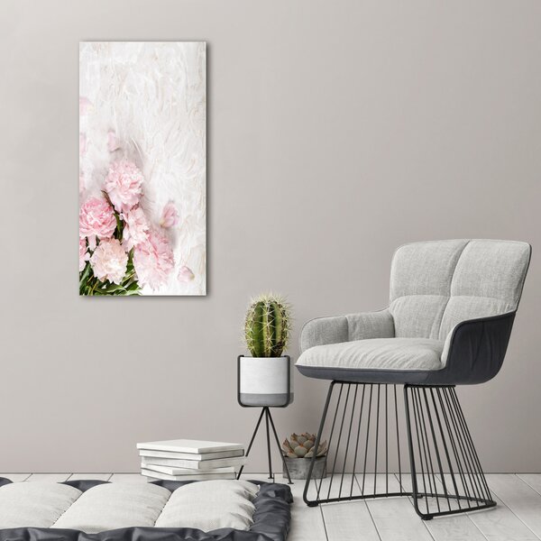 Foto-obraz canvas do obýváku Pivoňka mramor ocv-89916715