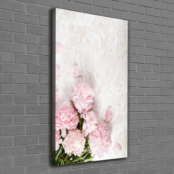 Foto-obraz canvas do obýváku Pivoňka mramor ocv-89916715