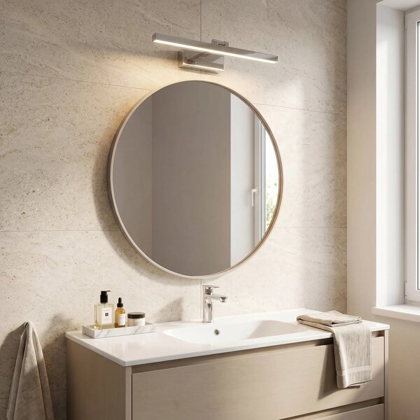 Toolight Koupelnové nástěnné LED osvětlení APP1857-1W 40cm chrom