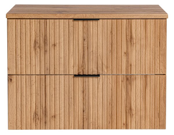 Koupelnová skříňka s deskou ADEL Oak D80/1 | 80 cm