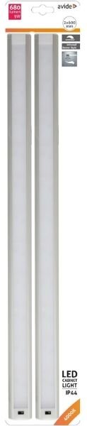 Prémiové stmívatelné LED světlo pod kuchyňskou linku se senzorem 2 x 9W 900lm 60cm denní