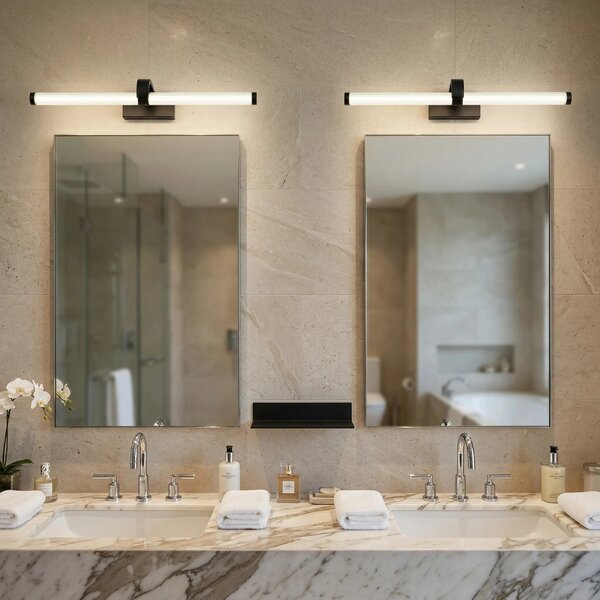 Toolight Koupelnové nástěnné LED osvětlení APP1888-1W 60cm černá