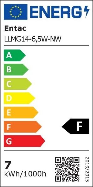 LED žárovka E14 6,5W 565lm G45, denní, ekv. 46W