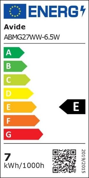 Prémiová LED žárovka E27 6,5W 806lm G45 teplá, ekv. 60W, 3 roky