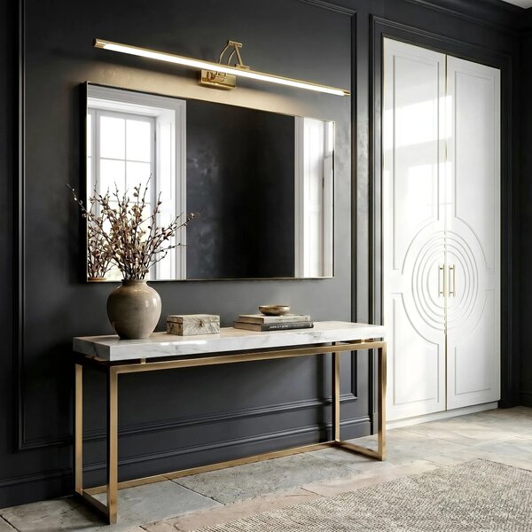 Toolight Koupelnové nástěnné LED osvětlení SWE021-1W 80cm zlatá