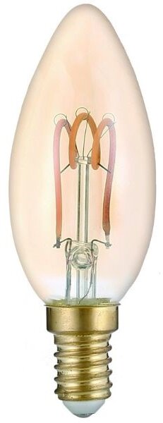 Prémiová designová retro LED žárovka E14 3W 180lm, EXTRA TEPLÁ, filament, ekv. 19W, 3 roky