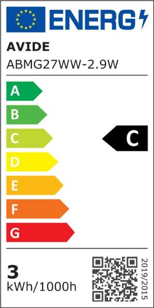 Ultra úsporná prémiová LED žárovka E27 2,9W 470lm G45 teplá, ekv. 40W, 3 roky