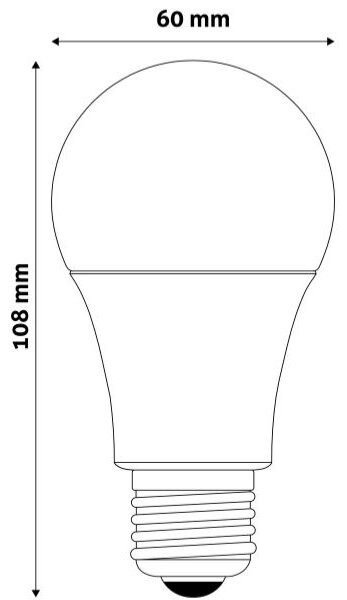 LED žárovka E27 10W 950lm, denní, ekv. 69W