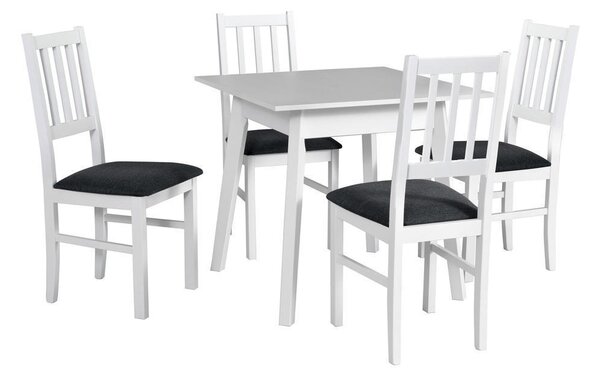 Jídelní set 1+4, stůl OSLO 1 a bukové židle BOS 4