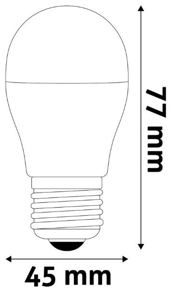 Ultra úsporná prémiová LED žárovka E27 2,9W 470lm G45 teplá, ekv. 40W, 3 roky