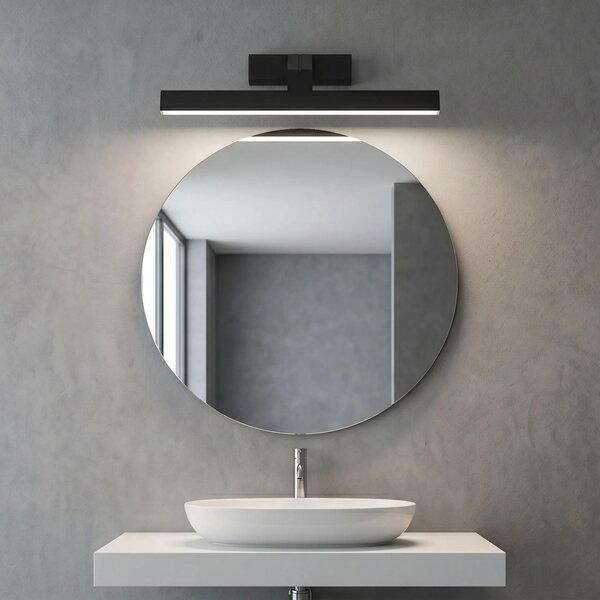 Toolight Koupelnové nástěnné LED osvětlení SWE010-1W 43cm černá