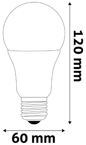 Chytrá LED žárovka E27 9,7W RGB+W, stmívatelná, s dálkovým ovládáním, ekv. 60W, 3 roky