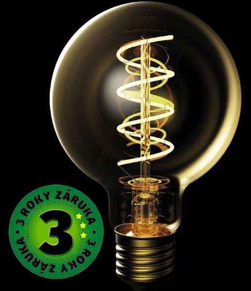 Prémiová designová retro LED žárovka E27 4,5W 400lm EXTRA TEPLÁ G80 ekv. 35W 3 roky
