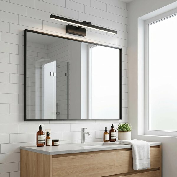 Toolight Koupelnové nástěnné LED osvětlení APP1867-1W 60 cm černá