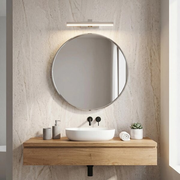 Toolight Koupelnové nástěnné LED osvětlení SWE001-1W 43cm chrom