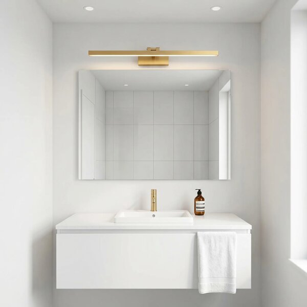 Toolight Koupelnové nástěnné LED osvětlení APP1865-1W 80 cm kartáčovaná zlatá