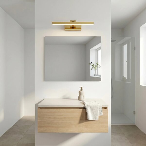Toolight Koupelnové nástěnné LED osvětlení APP1860-1W 40cm zlatá