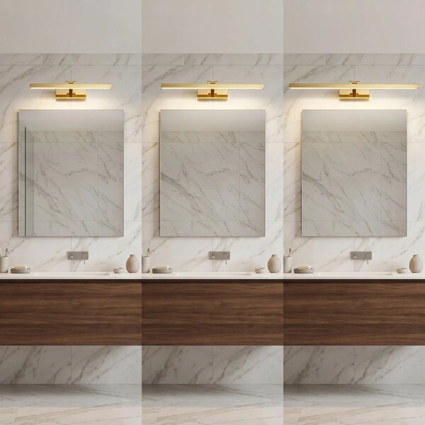Toolight Koupelnové nástěnné LED osvětlení APP1860-1W 40cm zlatá