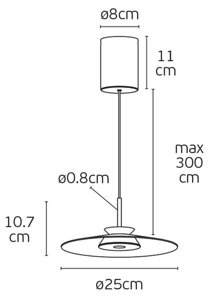 VK Light Elise LED závěsné svítidlo