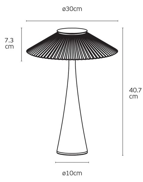 VK Light Amelie LED stolní svítidlo Černá