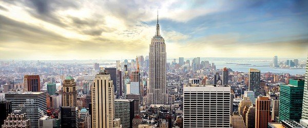 Postershop Fototapeta: Pohled na New York - 104x250 cm