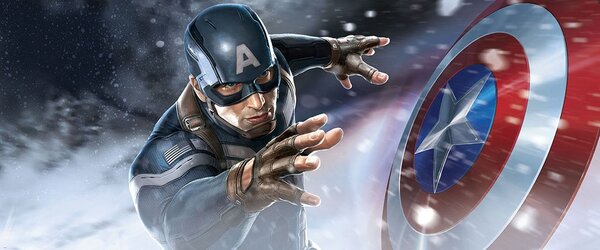 Postershop Fototapeta: Captain America (1) - 104x250 cm
