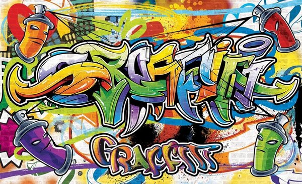 Postershop Fototapeta vliesová: Graffiti (2) - 104x152,5 cm