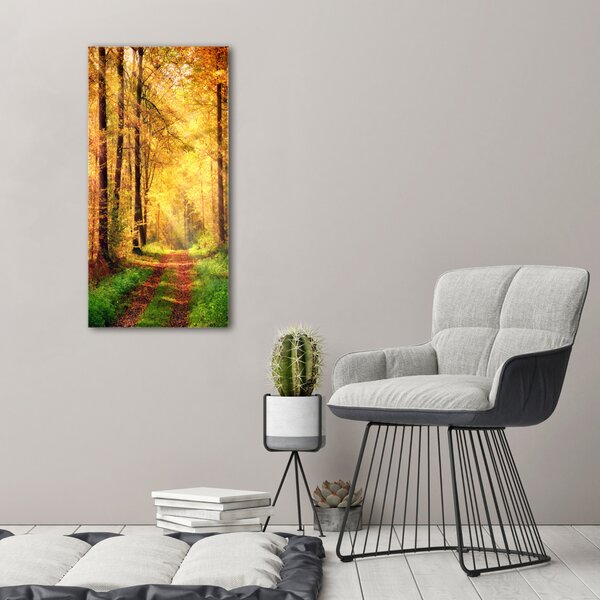 Vertikální Foto obraz canvas Les na podzim ocv-91078750