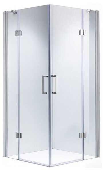 BPS-koupelny Čtvercový sprchový kout ZES KZ25A 80x80 chrom/transparent - bez vaničky