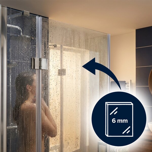 BPS-koupelny Čtvercový sprchový kout ZES KZ25A 80x80 chrom/transparent - bez vaničky