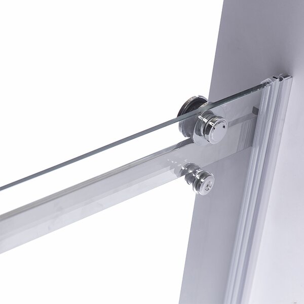BPS-koupelny Posuvné sprchové dveře ZES SH03B 100 chrom/transparent pro instalaci do niky - bez vaničky