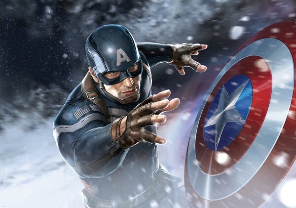 Postershop Fototapeta: Captain America (1) - 104x152,5 cm