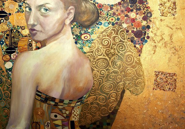 Postershop Fototapeta vliesová: Kráska (olejomalba) - 184x254 cm