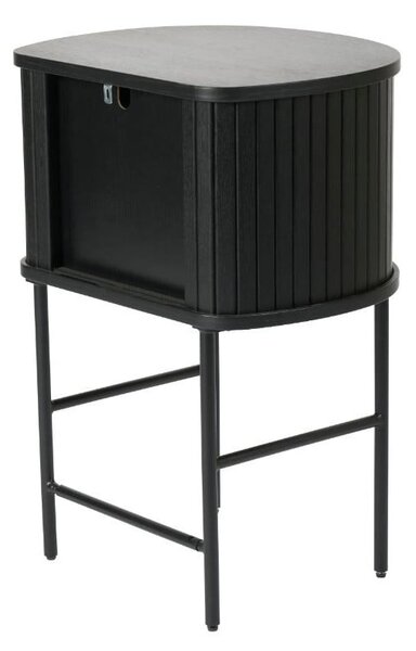 Černý noční stolek Nola – Unique Furniture